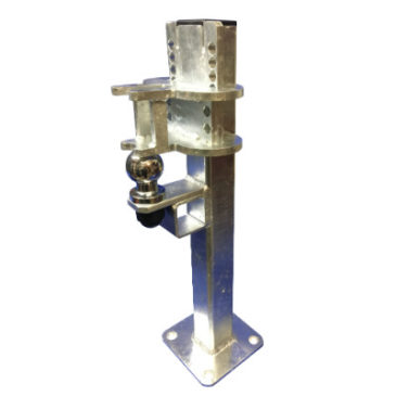 Crookstoppers floor mounted caravan or trailer security post.