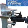 Crookstopper caravan and trailer security posts with a hitch secured.
