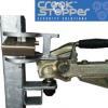 Crookstopper caravan and trailer security posts with a hitch secured.