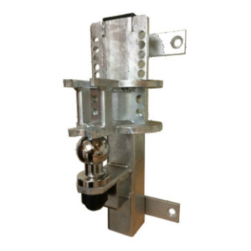 Crookstoppers wall mounted caravan or trailer security post.