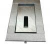 Crookstoppers security post base with flap closed.