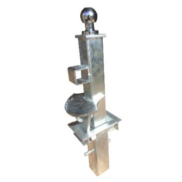 Crookstoppers removable hitch lock security post.