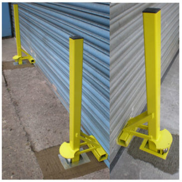 Crookstoppers Anti Ram-Raid Roller Shutter Door Security Post.