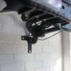 Crookstopper wall mounted hitch lock security post used as bike carrier storage. bottom view.